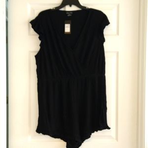 City Chic, black sleep romper, size 16, new with tags